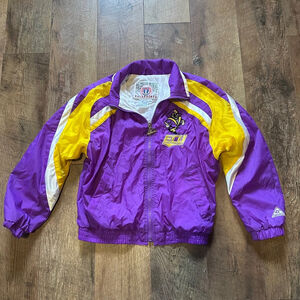 Kids Genuine Stuff ECU Jacket Size M Purple Yellow